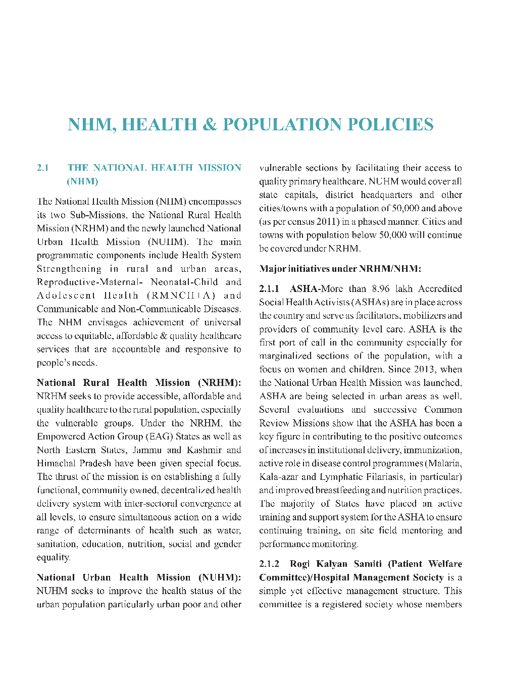 UGCNET Population Studies Study Material Population & Health Policies And Programmes - Page 2