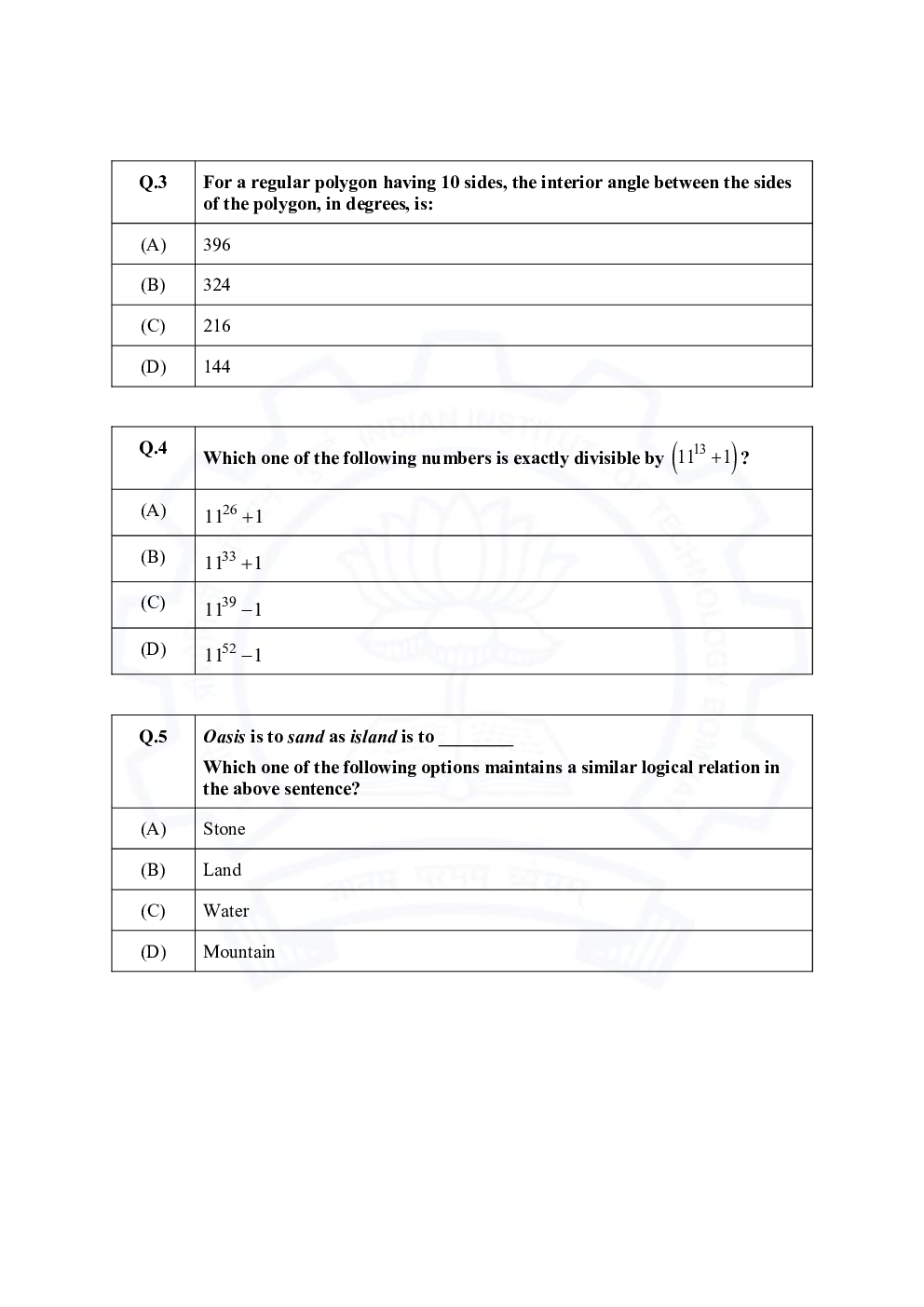 GATE 2021 Previous Year Question Paper with Answer Key For Agricultural Engineering - Page 3