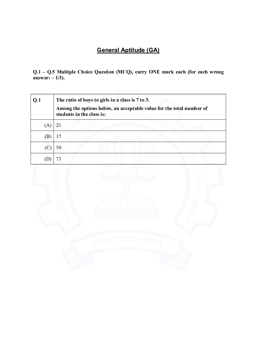 GATE 2021 Previous Year Question Paper with Answer Key For Chemical Engineering - Page 2