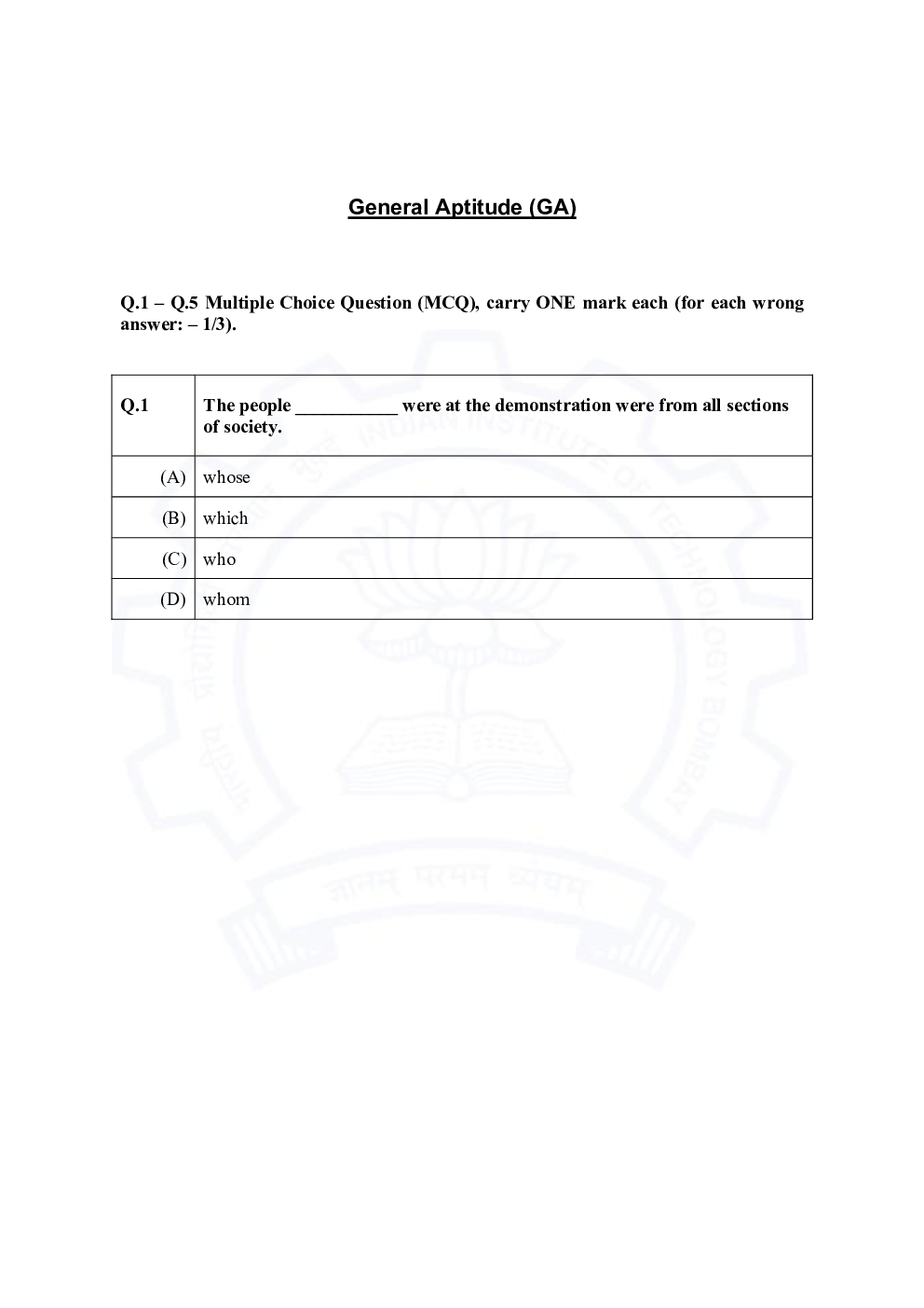 GATE 2021 Previous Year Question Paper with Answer Key For Electrical Engineering - Page 2