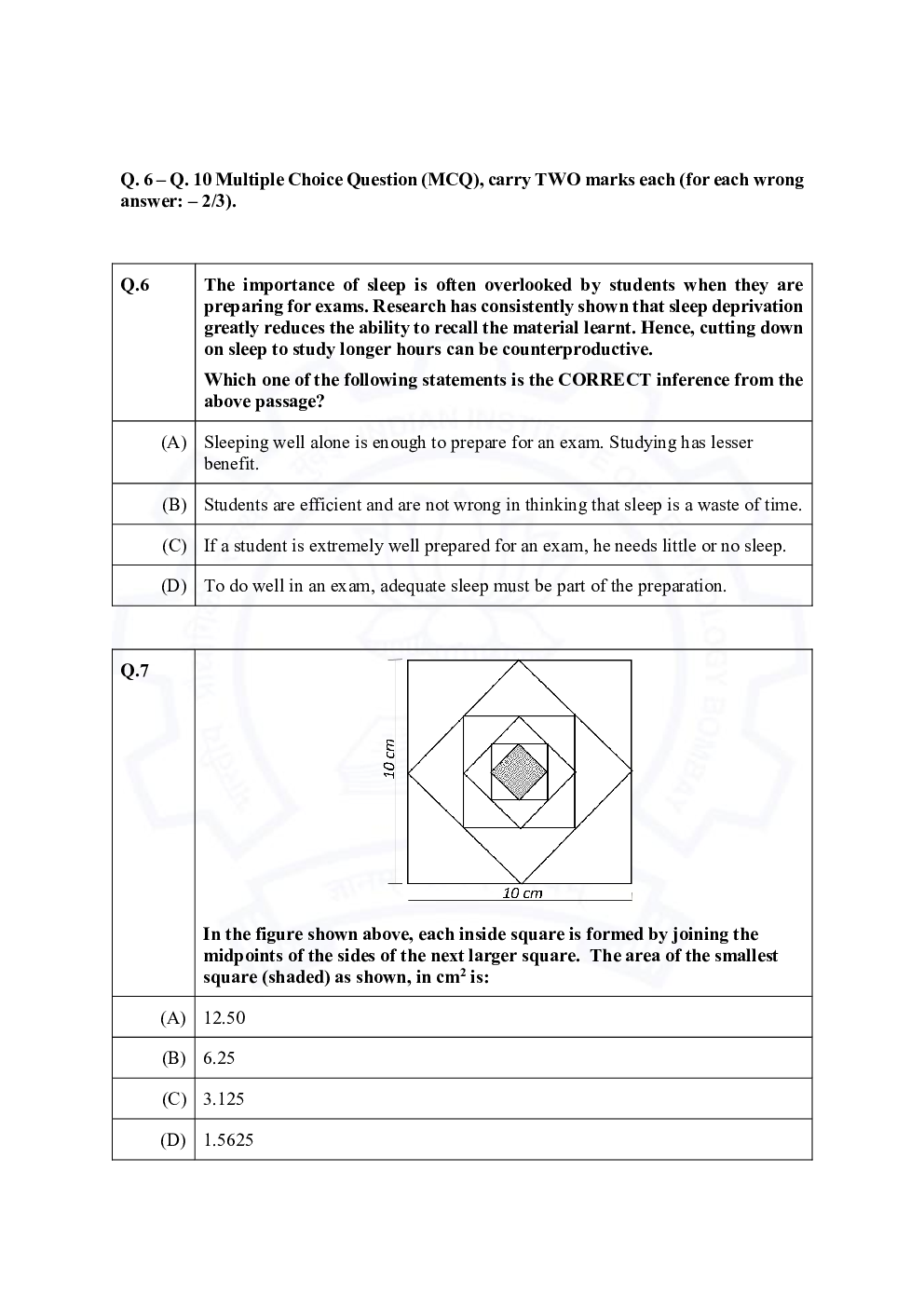 GATE 2021 Previous Year Question Paper with Answer Key For Electrical Engineering - Page 5