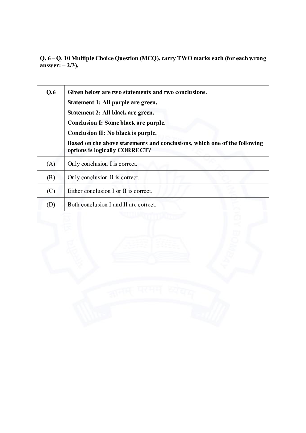 GATE 2021 Previous Year Question Paper with Answer Key For Electronics And Communication Engineering - Page 5