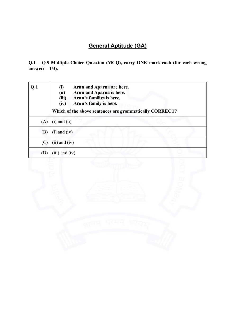 GATE 2021 Previous Year Question Paper with Answer Key For Mining Engineering - Page 2