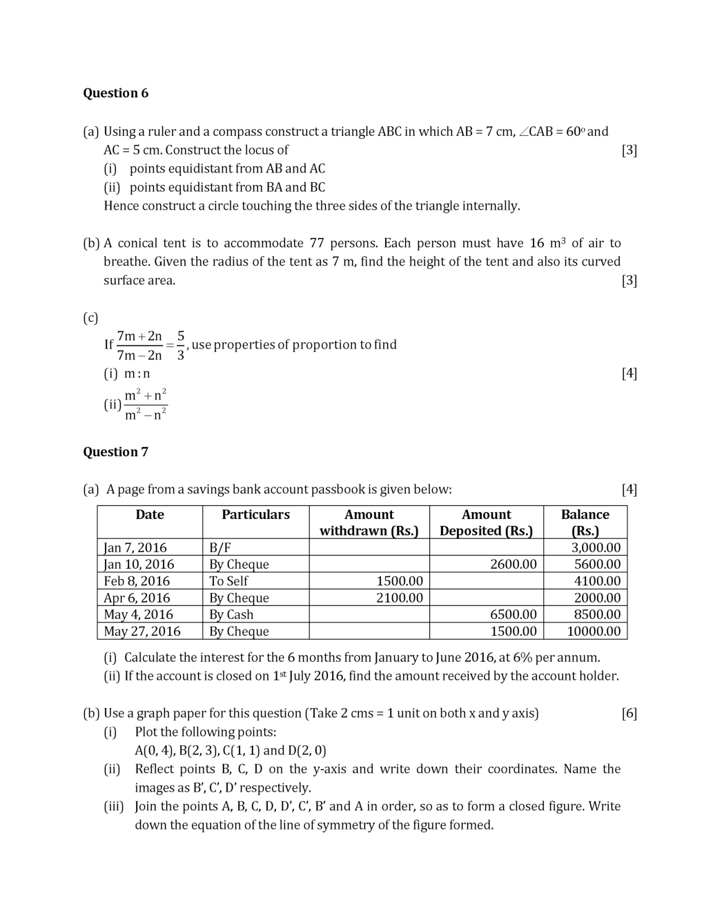 ICSE Class-10th Previous Year Question papers Mathematics 2017 - Page 5