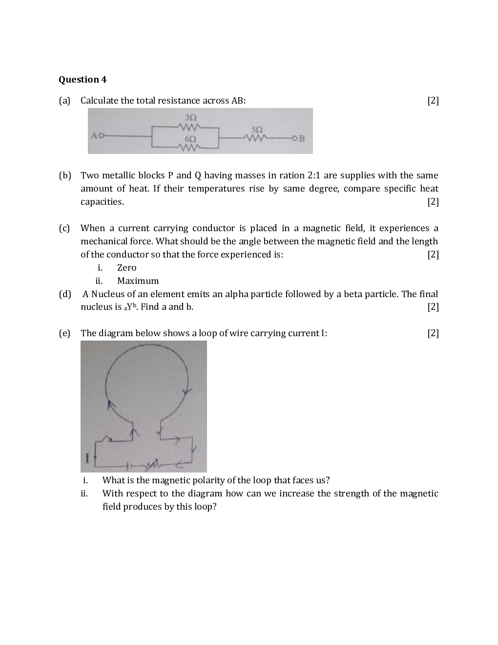 ICSE Class-10th Previous Year Question papers Physics 2020 - Page 4