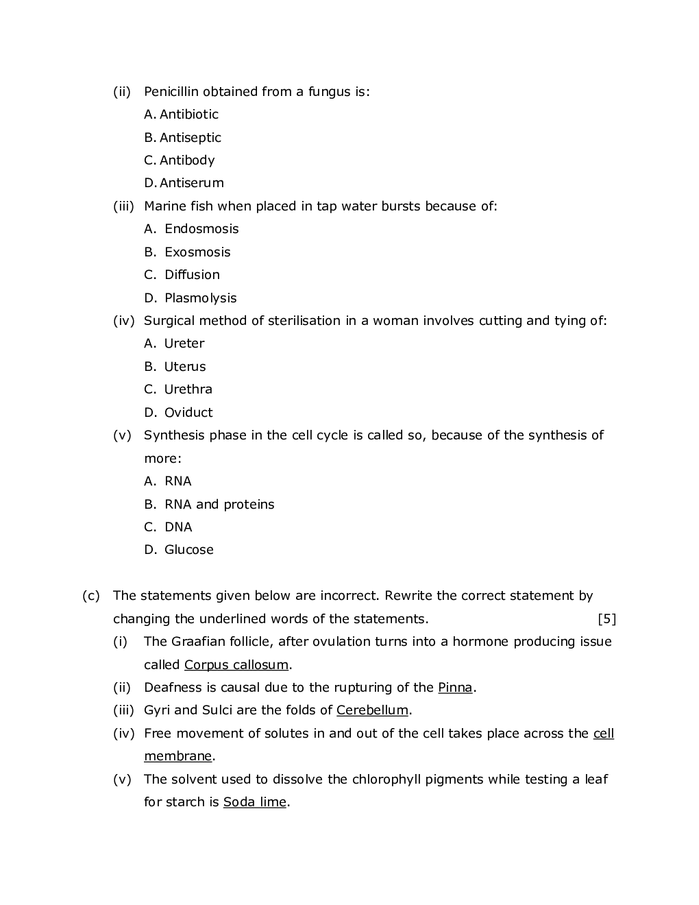 ICSE Class-10th Previous Year Question papers Biology 2017 - Page 3