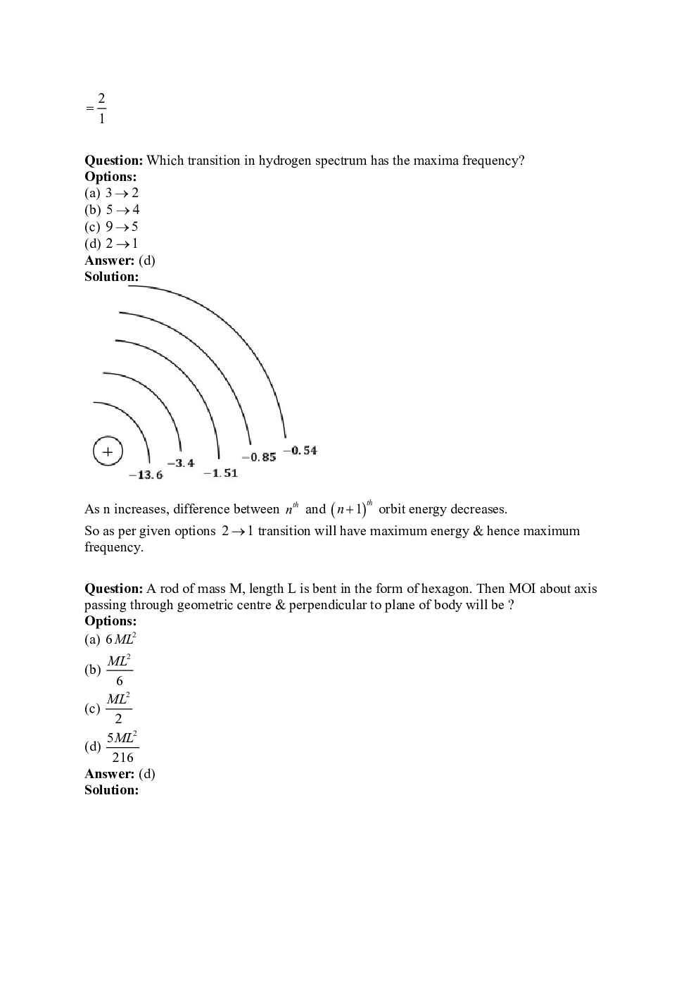 JEE Main 2021 Previous Year Question Paper with Solutions (Session-1, Shift-2  24 February) - Page 4