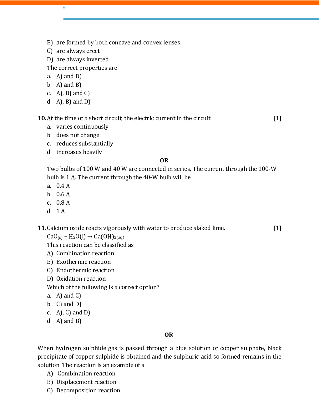 CBSE Class-10th Science Question Paper With Solution-2020 - Page 5