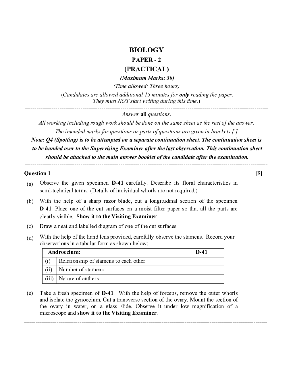 ISC Previous Year Paper Class-12 Biology Paper 2 2020 - Page 2