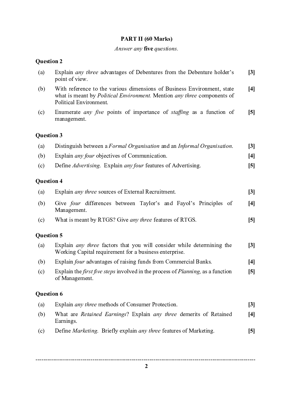 ISC Previous Year Paper Class-12 Commerce 2020 - Page 3