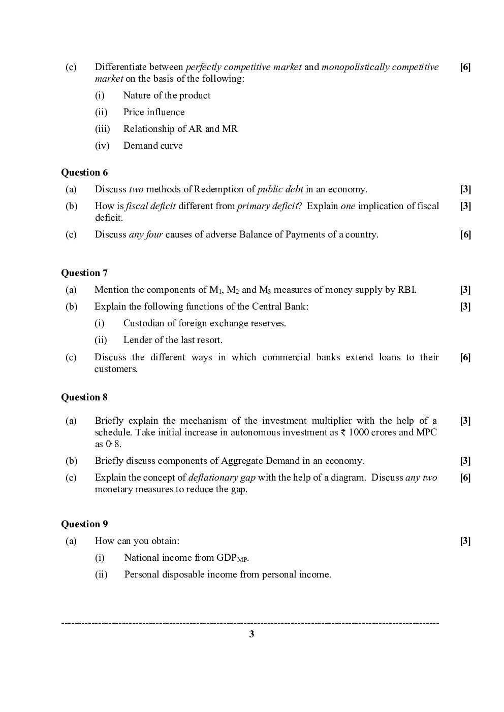 ISC Previous Year Paper Class-12 Economics 2020 - Page 4