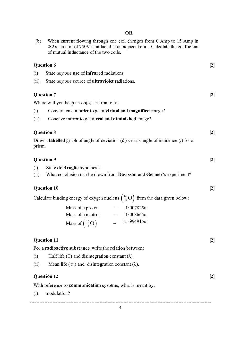 ISC Previous Year Paper Class-12 Physics Paper-1 2020 - Page 5