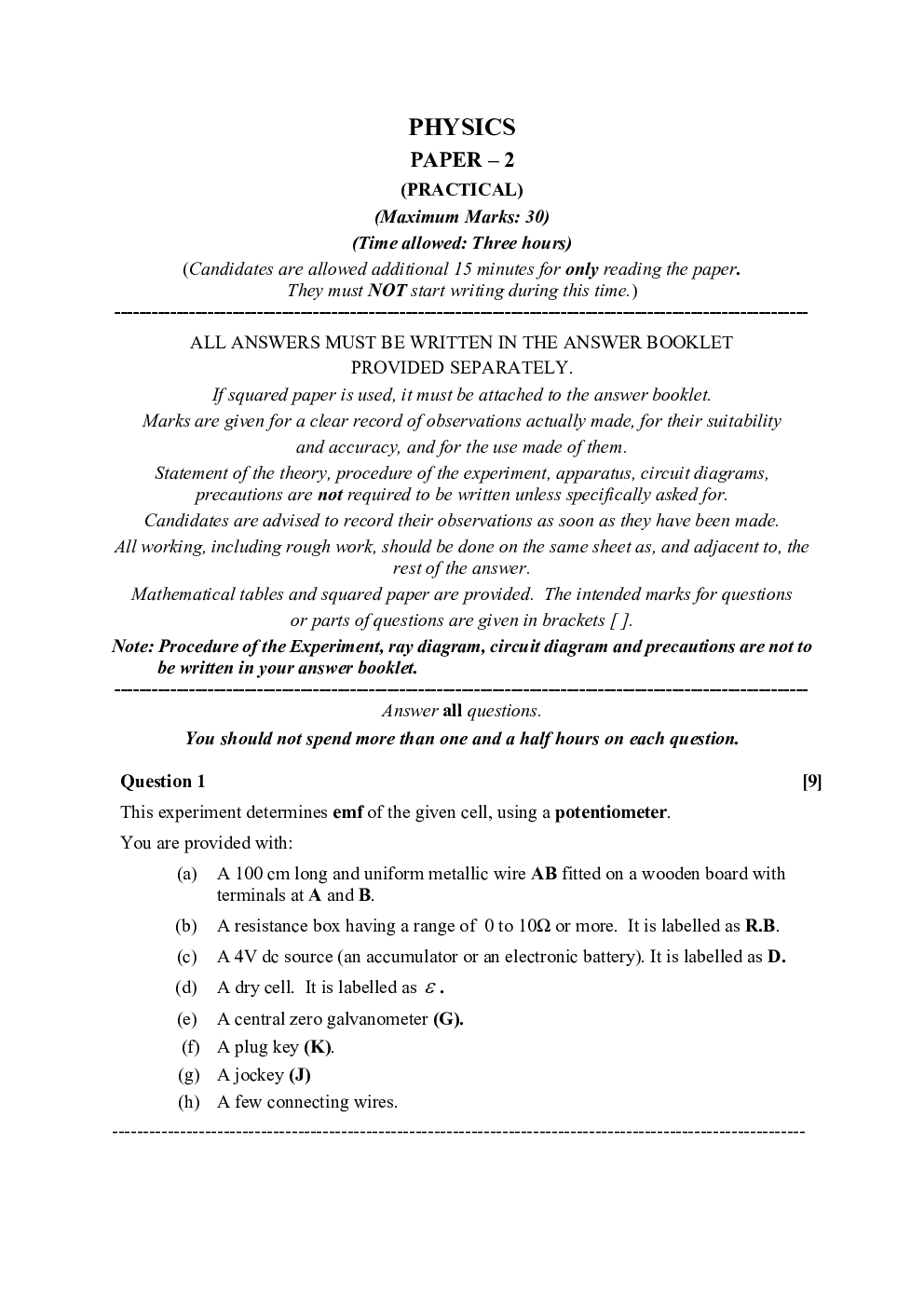 ISC Previous Year Paper Class-12 Physics Paper-2 2020 - Page 2