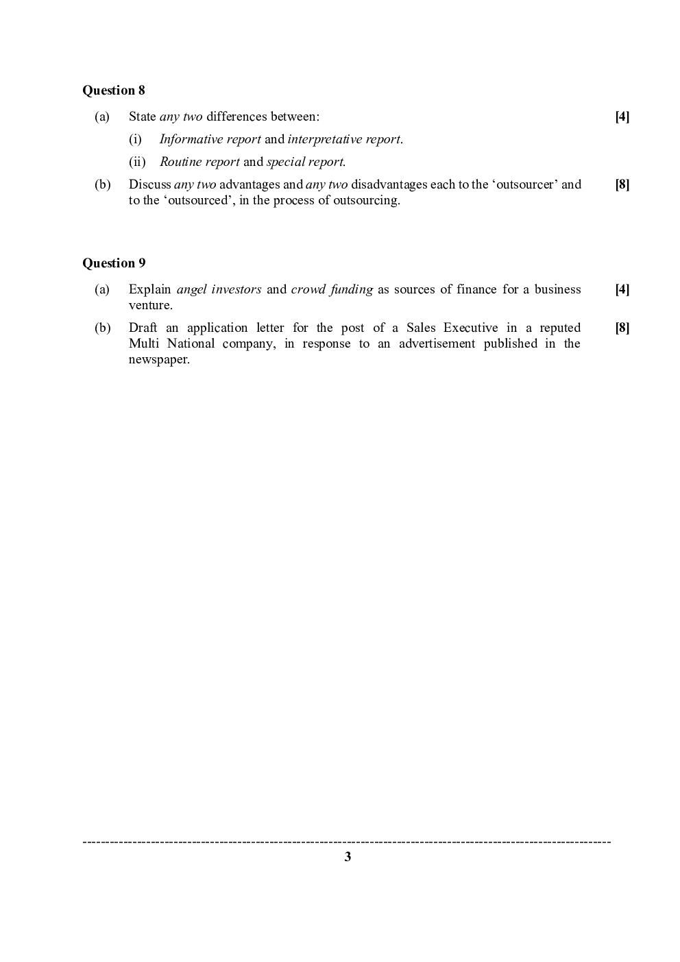 ISC Previous Year Paper Class-12 Business Studies 2020 - Page 4