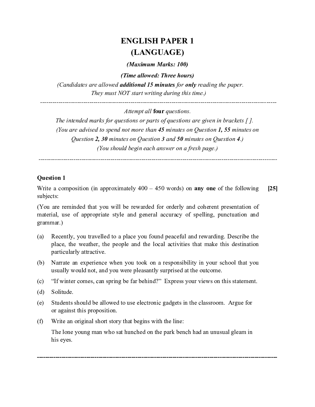 ISC Previous Year Paper Class-12 English Paper 1 2020 - Page 2