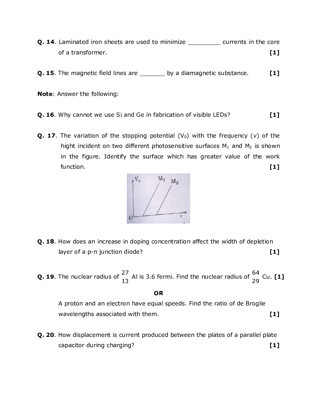 Physics Class-12th Question Paper With Solutions - 2020 - Page 5