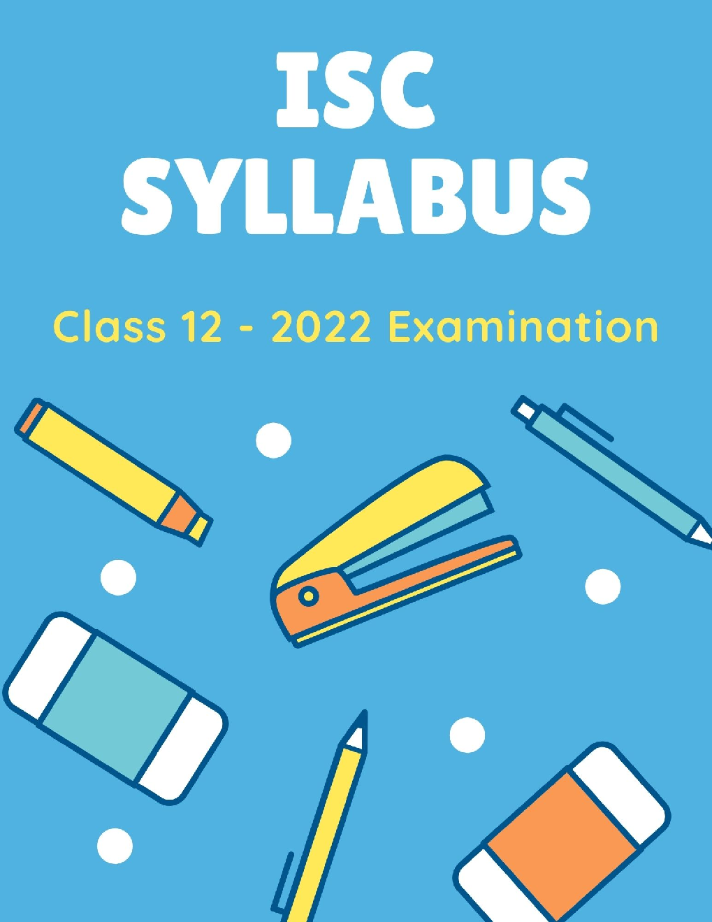 ISC Class 12 Syllabus For 2022 Examination (All Subjects) - Page 1