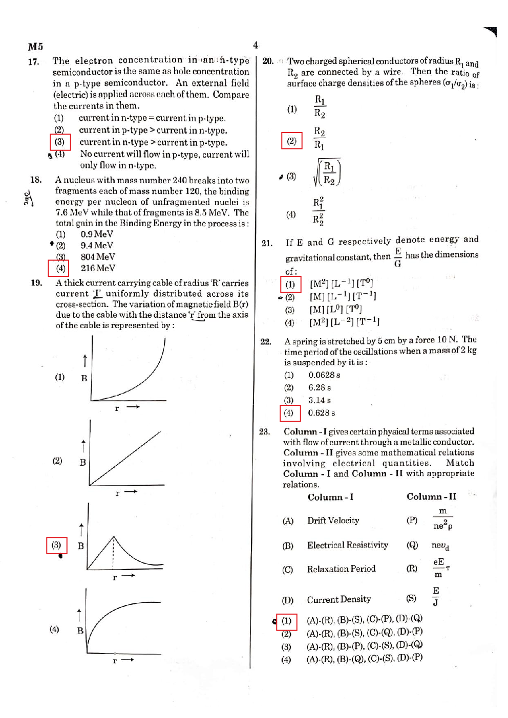 NEET Previous Year Question Paper With Answer 2021 (Code M5) - Page 4