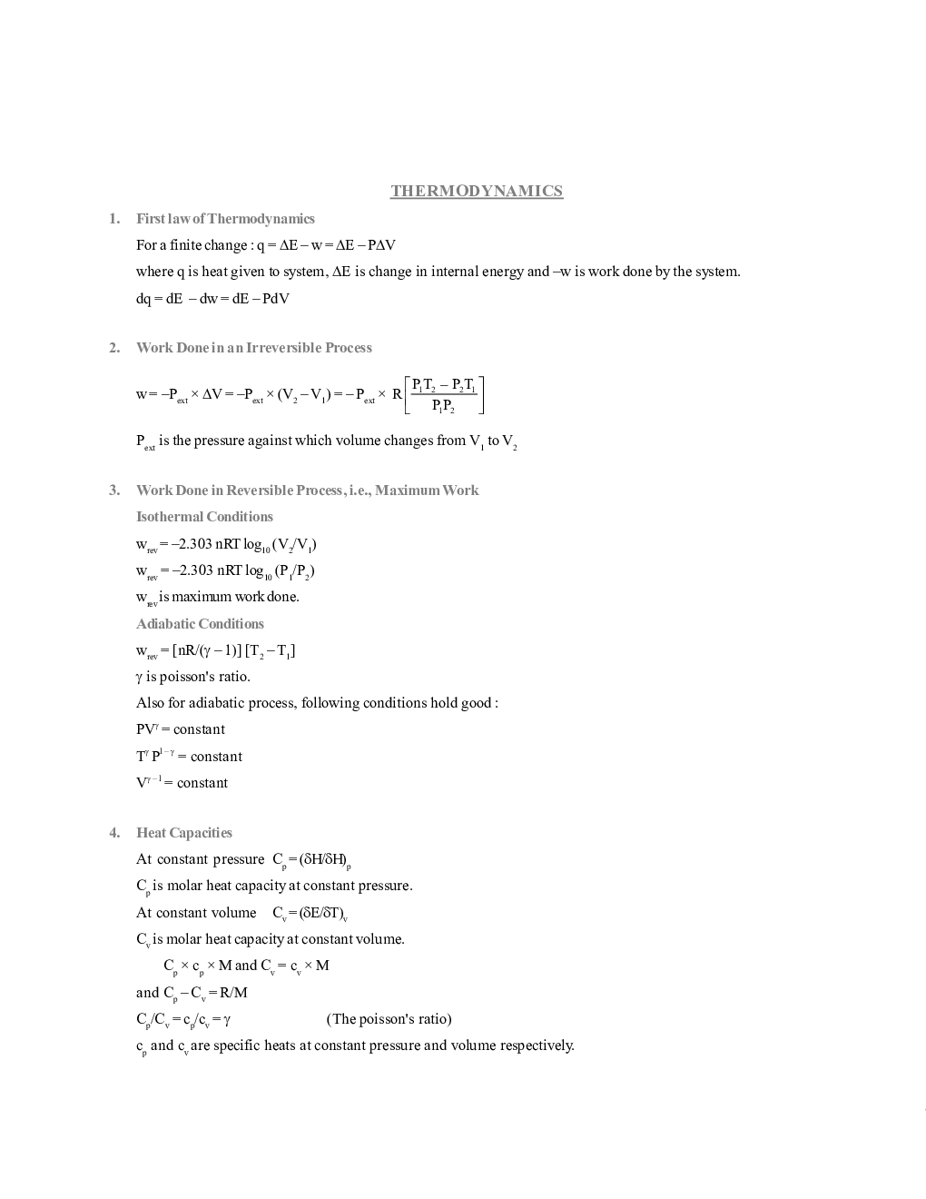 NEET Study Material of Thermodynamics and Thermochemistry - Page 4