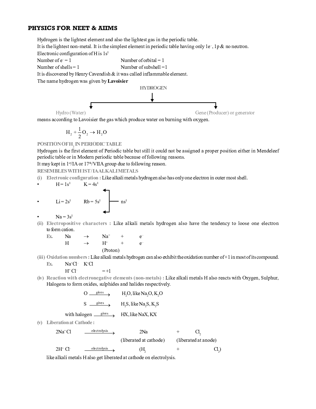 NEET Study Material of Hydrogen and Its Compounds - Page 3