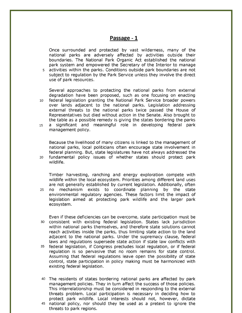 CAT Verbal Reassoning Study Material - Page 5