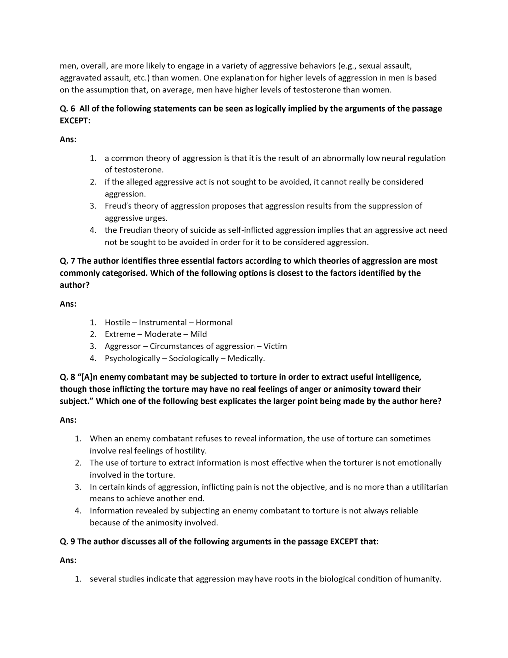 CAT Verbal Ability Practice Paper - Page 5