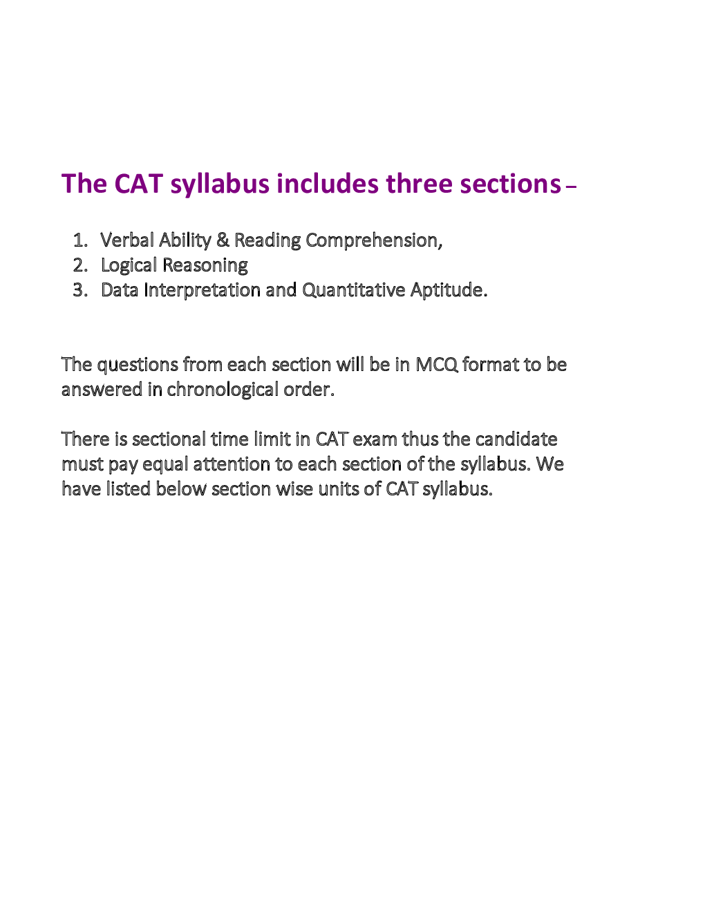 CAT Syllabus-2021 - Page 2