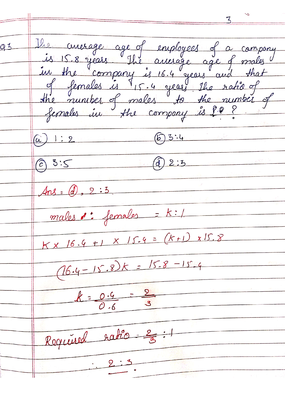 CAT Quantitative Aptitude Hand Written Notes - Page 4