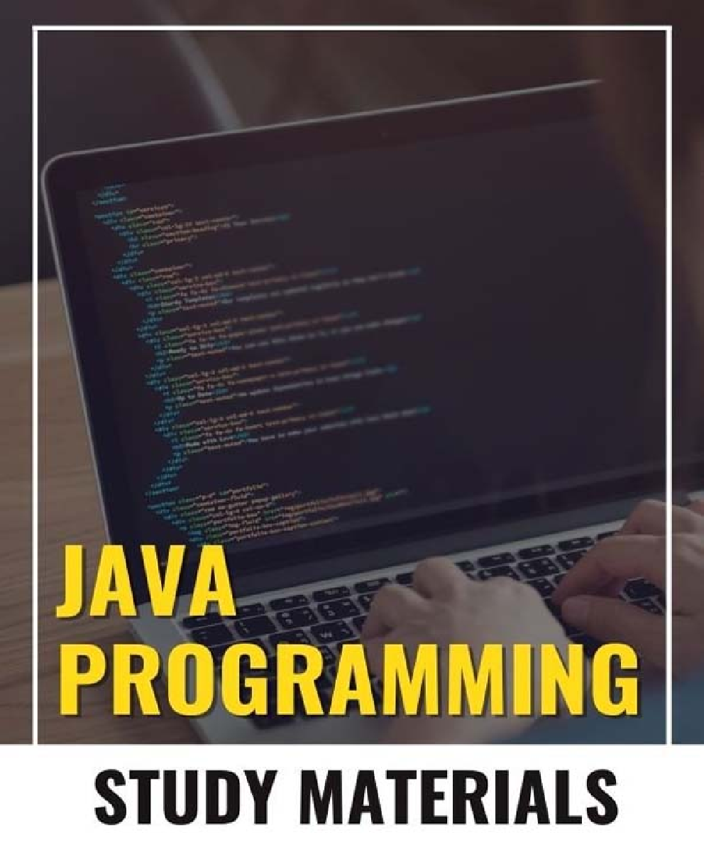 JAVA Learning Study Materials - Page 1