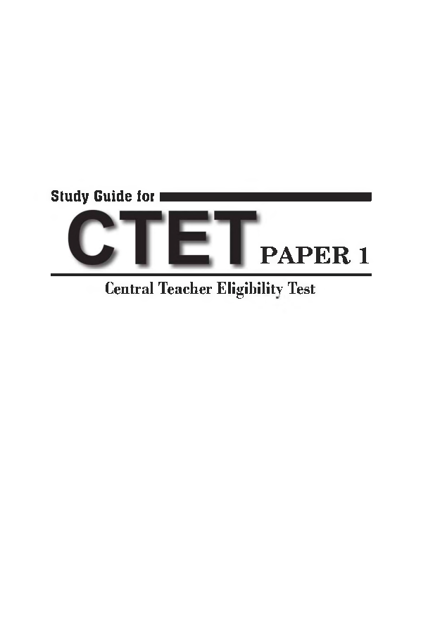 CTET Study Material Paper-I Complete Study Guide - Page 2