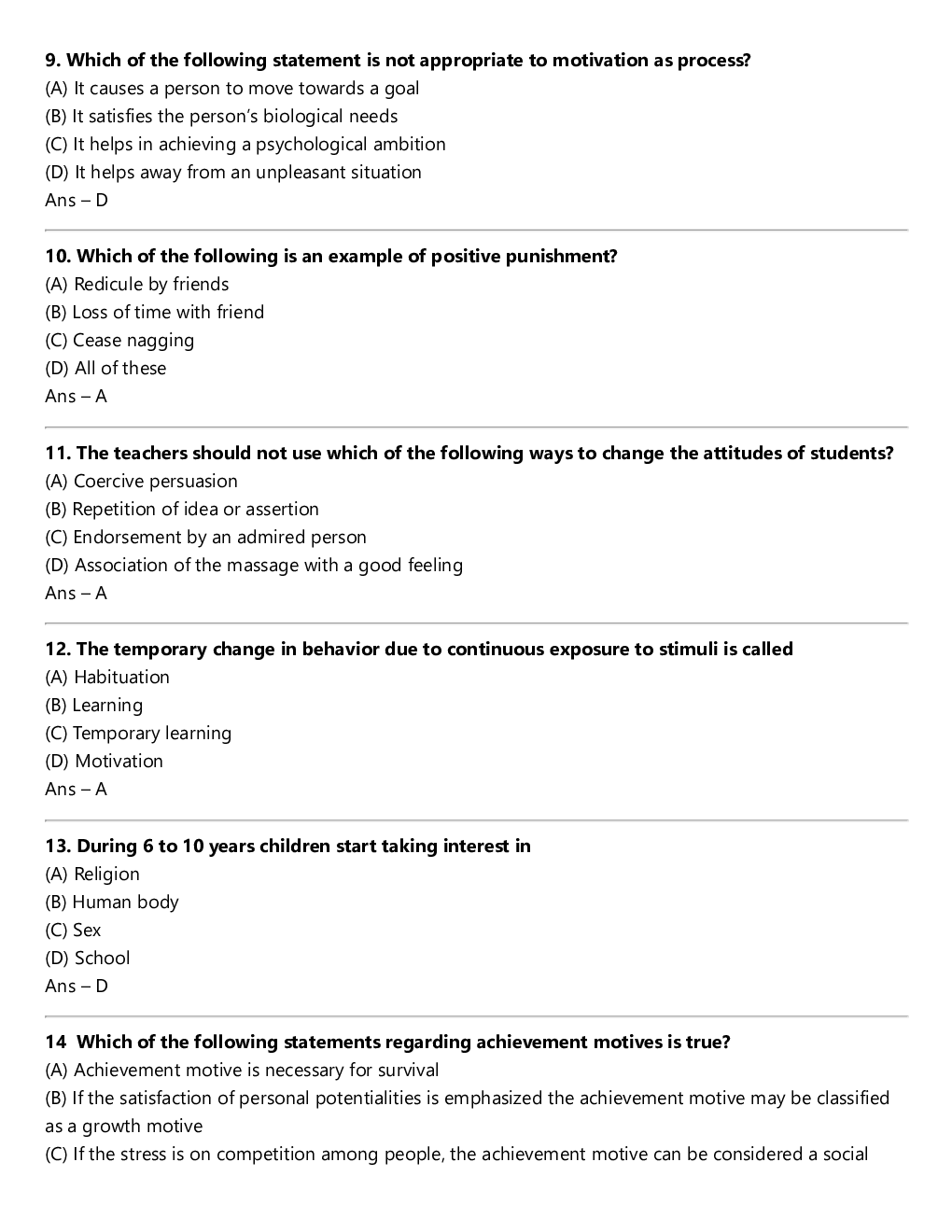CTET Paper-II Best MCQs - Page 4