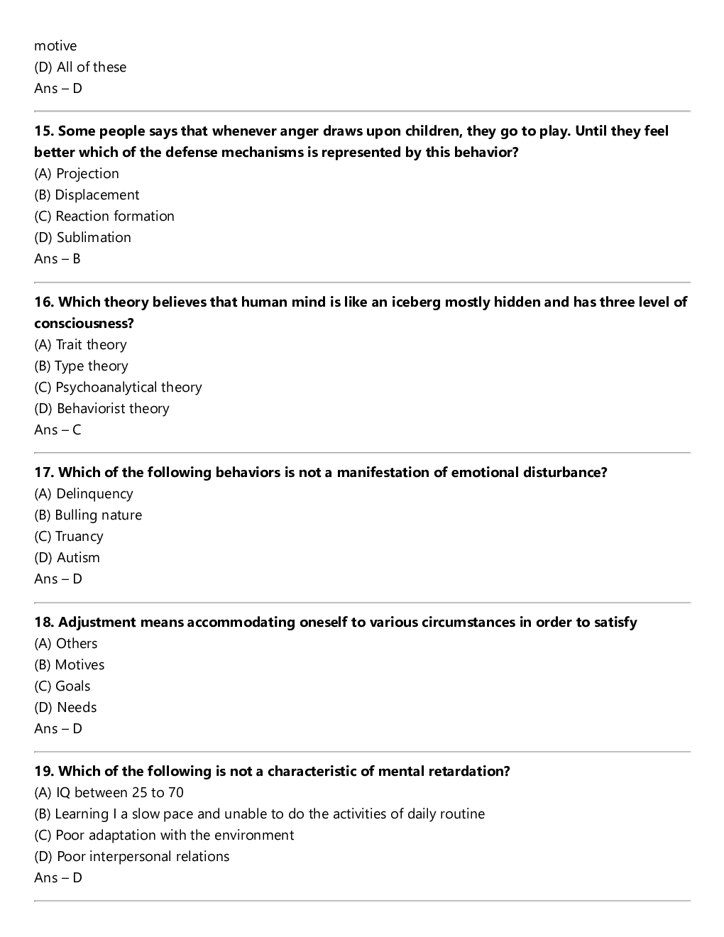 CTET Paper-II Best MCQs - Page 5
