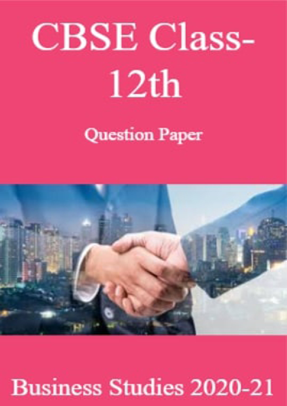 CBSE Class-12th Question Paper Business Studies 2020-21 - Page 1