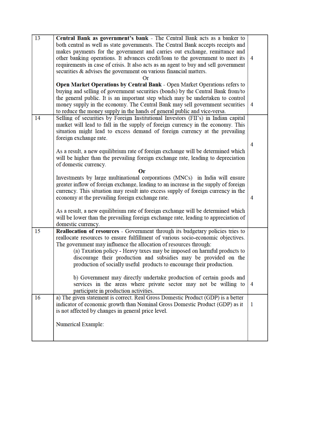 CBSE Class-12th Question Paper Economics 2020-21 - Page 3