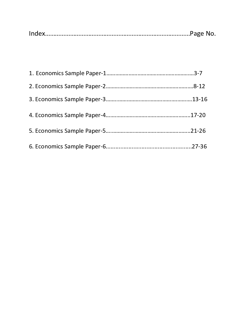 CBSE Class-12th Economics Term-II 6 Year Sample Papers - Page 2