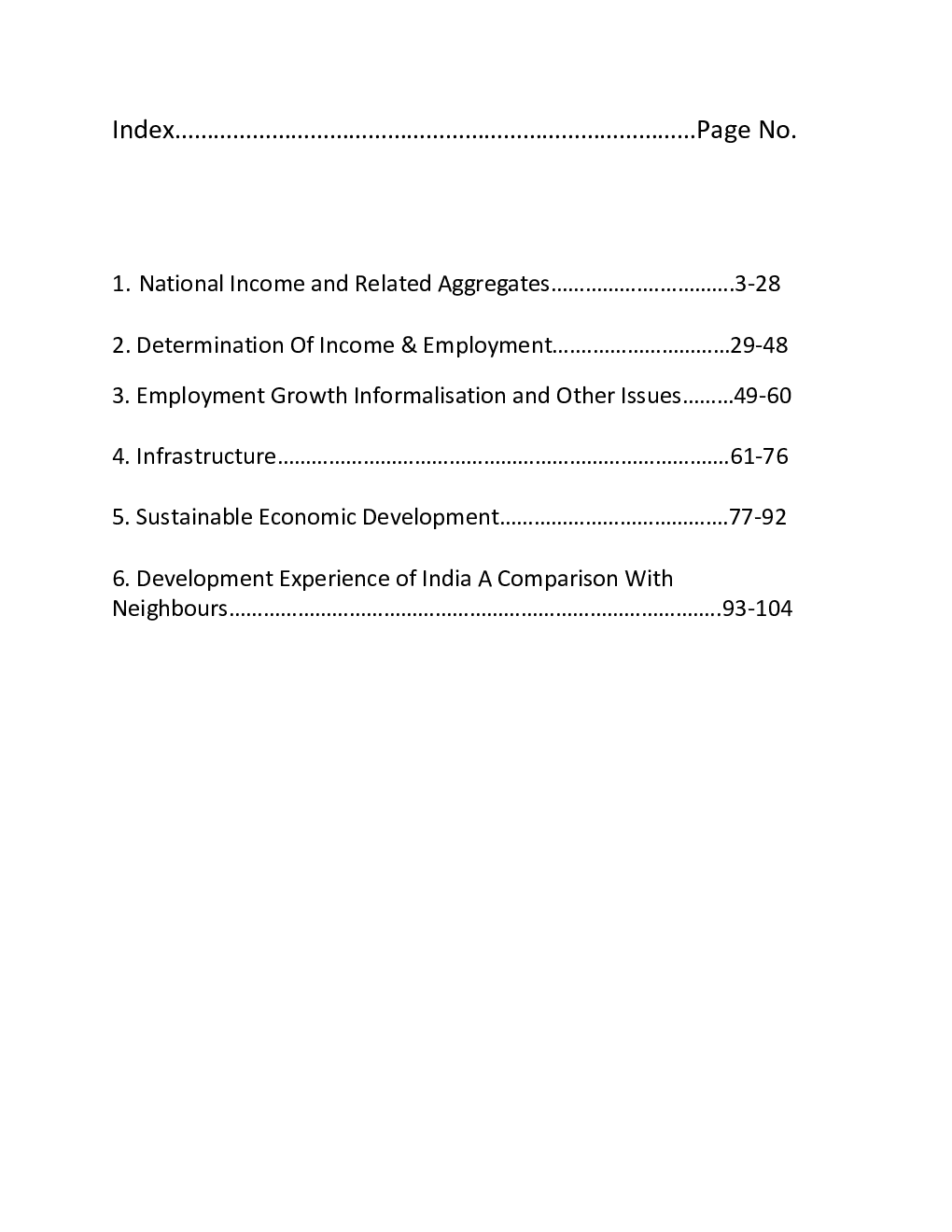 CBSE Class-12th Economics Term-II Revision Notes - Page 2