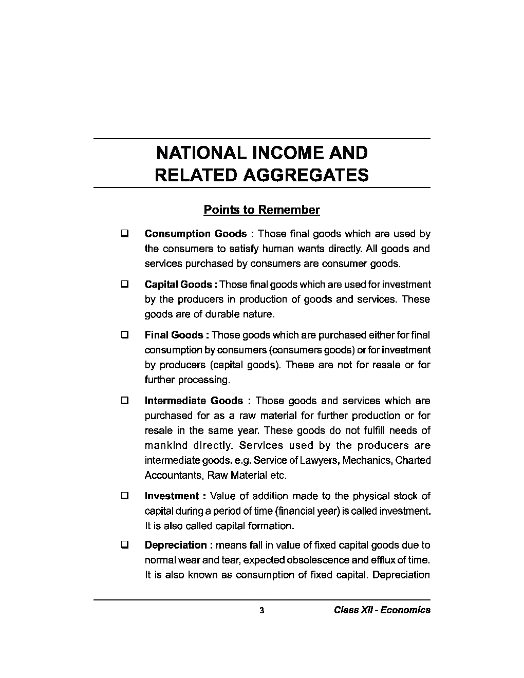 CBSE Class-12th Economics Term-II Revision Notes - Page 3