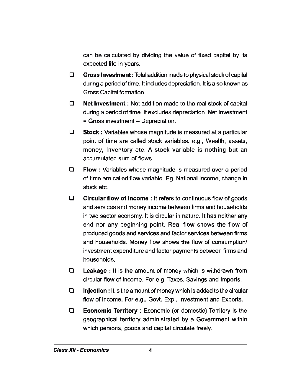 CBSE Class-12th Economics Term-II Revision Notes - Page 4