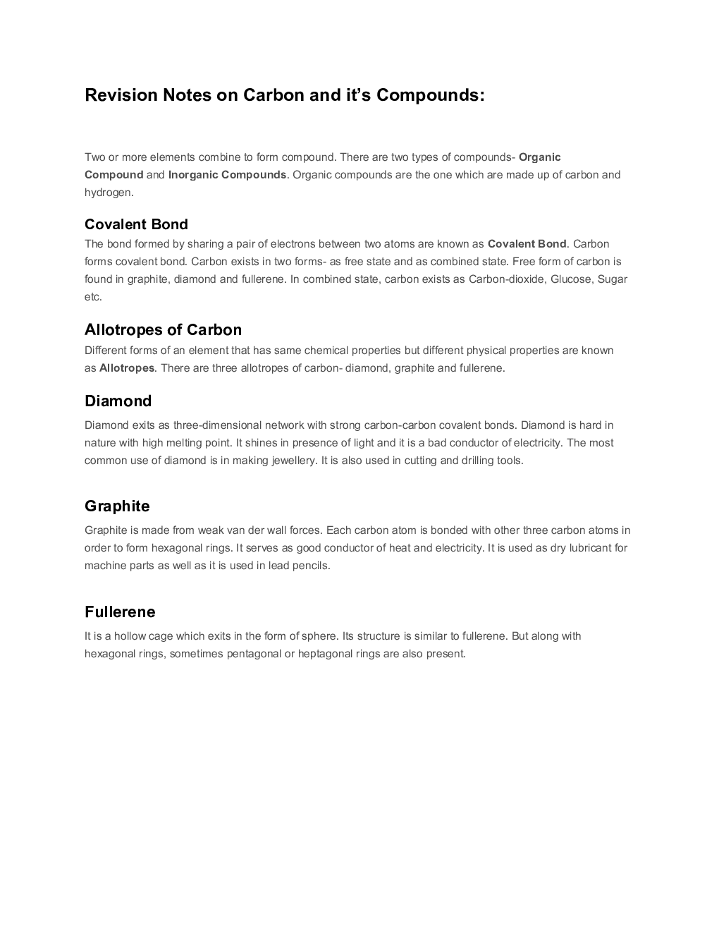 CBSE Class-10th Science Term-II Revision Notes - Page 3