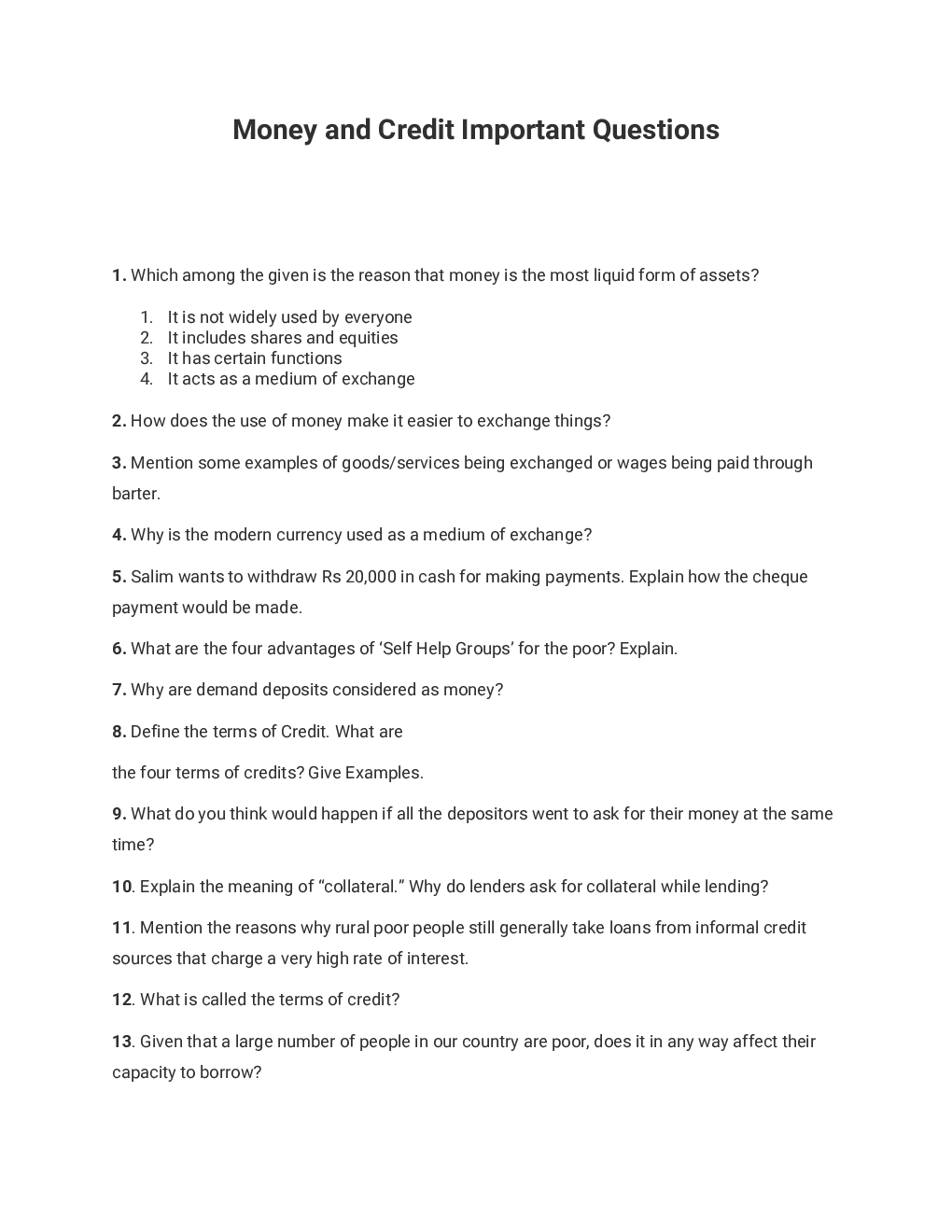 CBSE Class-10th Social Science Term-II IMP Questions - Page 5