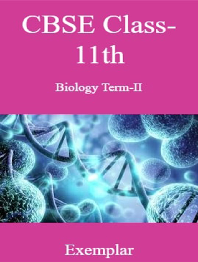 CBSE Class-11th Biology Term-II Exemplar - Page 1
