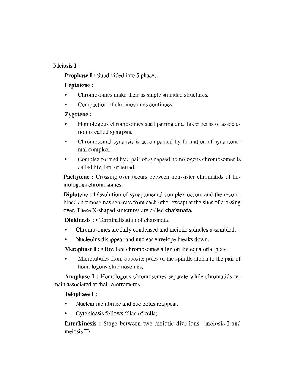 CBSE Class-11th Biology Term-II Revision Notes - Page 5