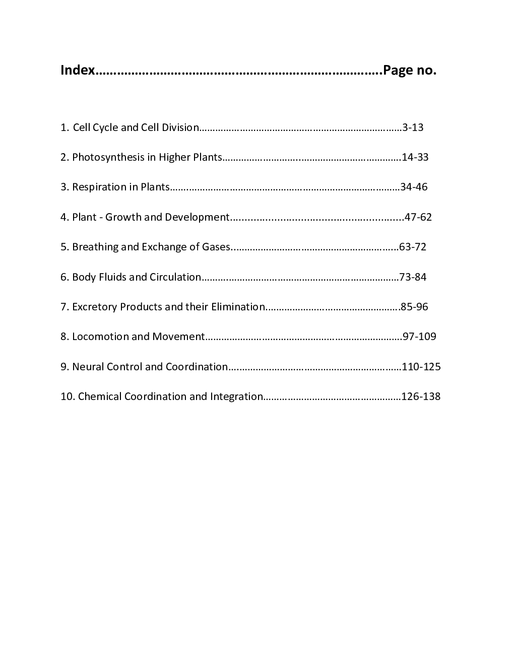 CBSE Class-11th Biology Term-II Study Material - Page 2