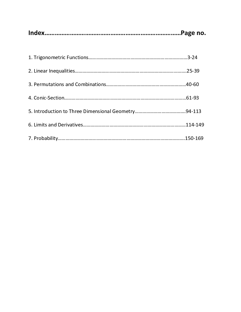 CBSE Class-11th Maths Term-II Exemplar - Page 2