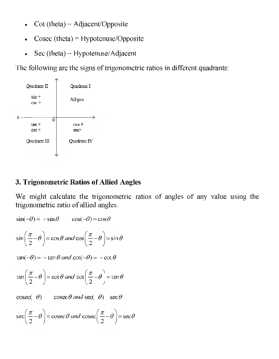 CBSE Class-11th Maths Term-II Revision Notes - Page 5