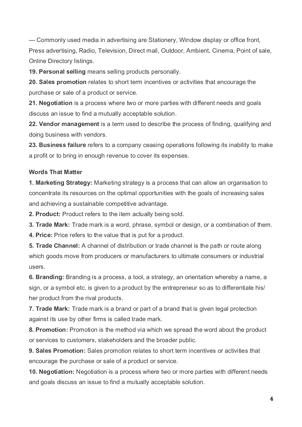 CBSE Class 12th Entrepreneurship Revision Notes (Term-II) - Page 4