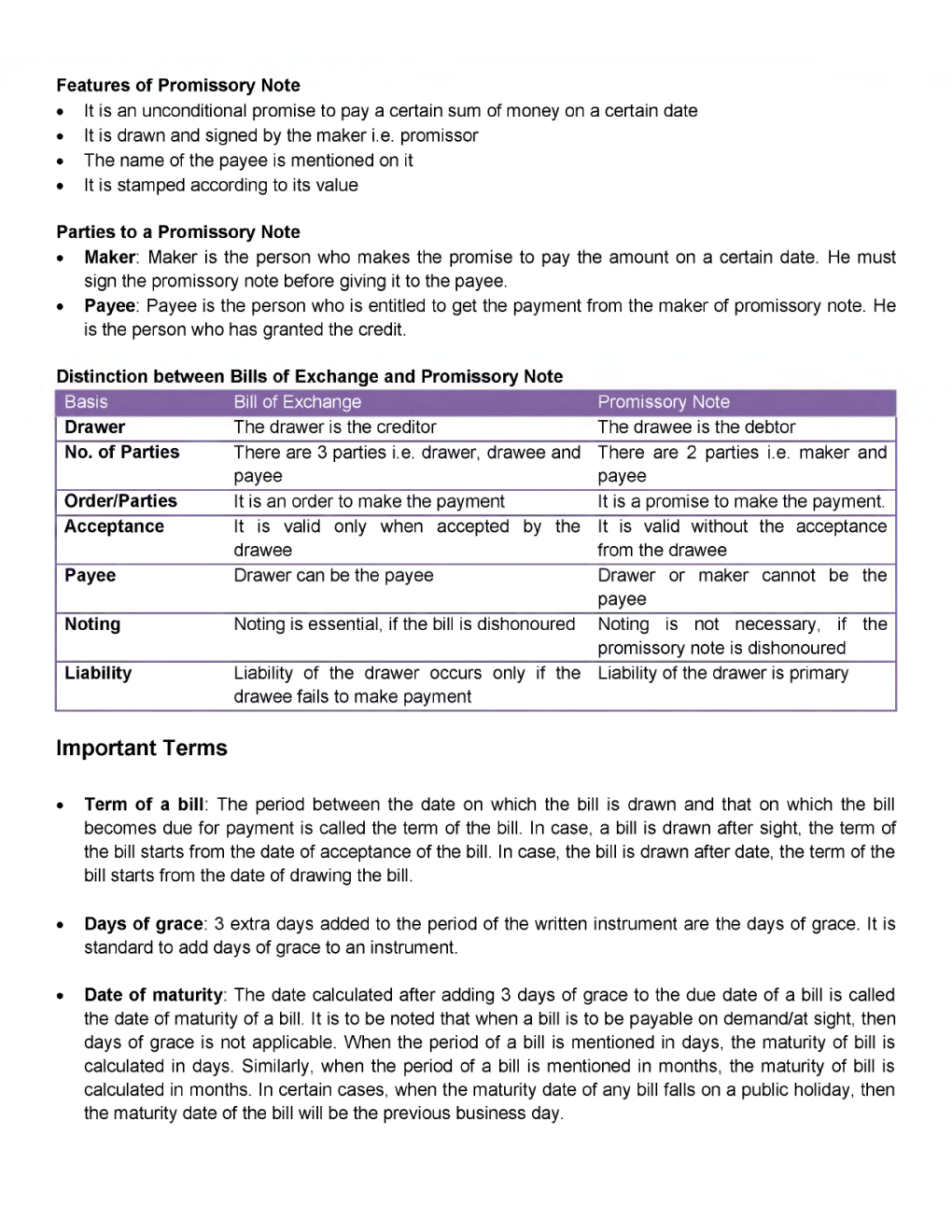 CBSE Class-11th Accountancy Term-II Revision Notes - Page 5
