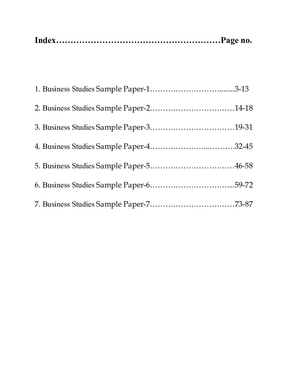 CBSE Class-11th Business Studies Term-II Sample Paper - Page 2