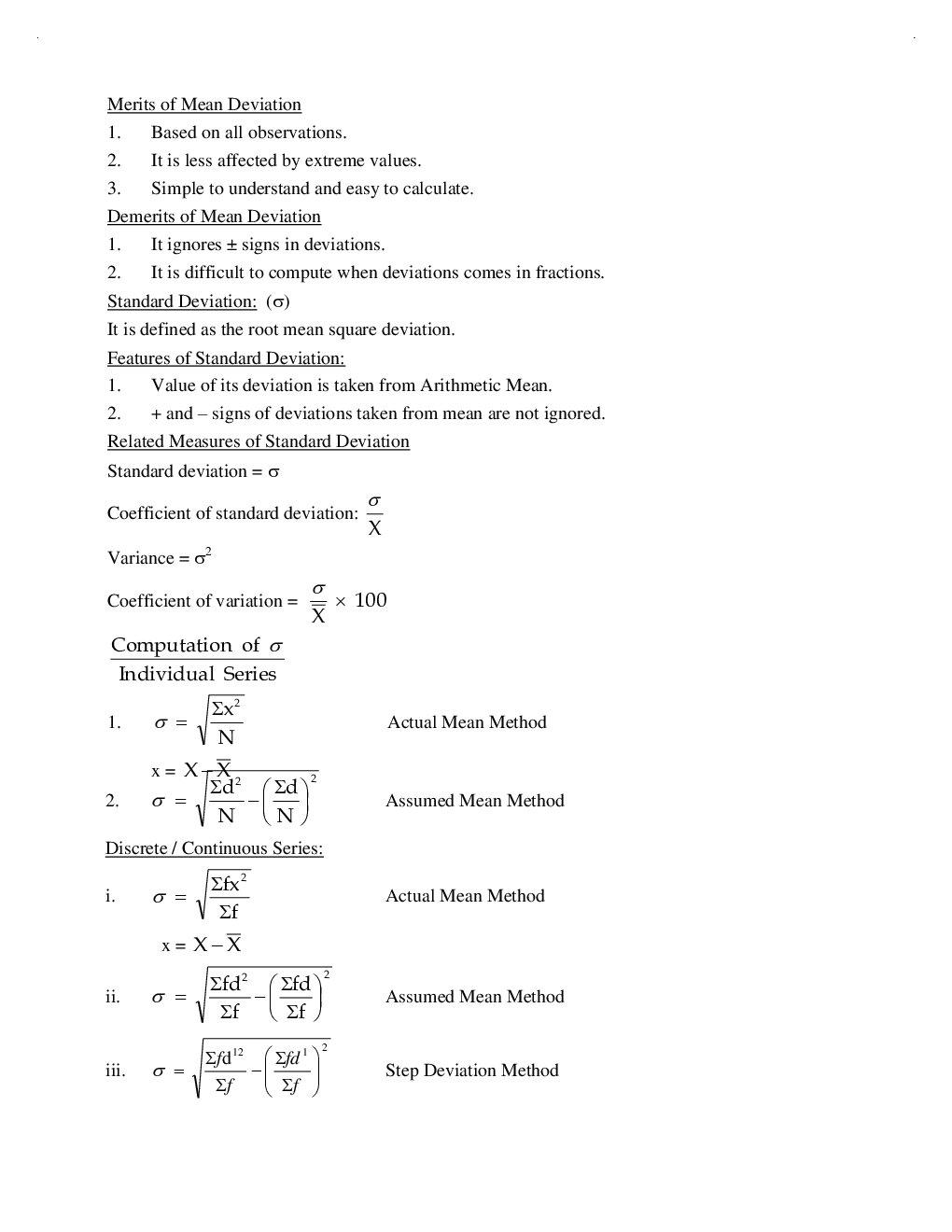 CBSE Class-11th Economics Term-II Revision Notes - Page 5