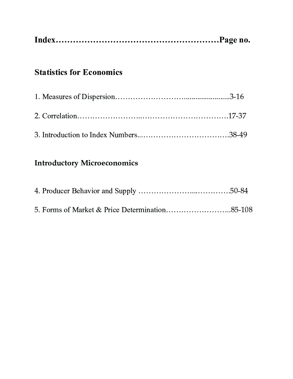 CBSE Class-11th Economics Term-II Study Material - Page 2